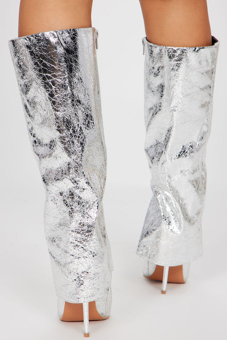 Cheap silver boots online