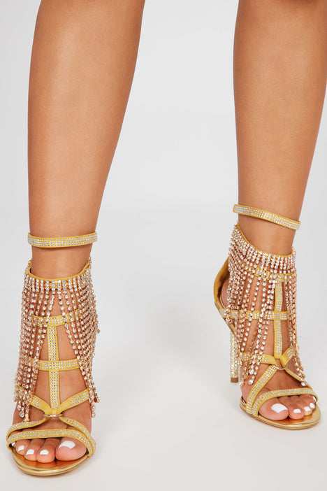 Dull hotsell gold sandals