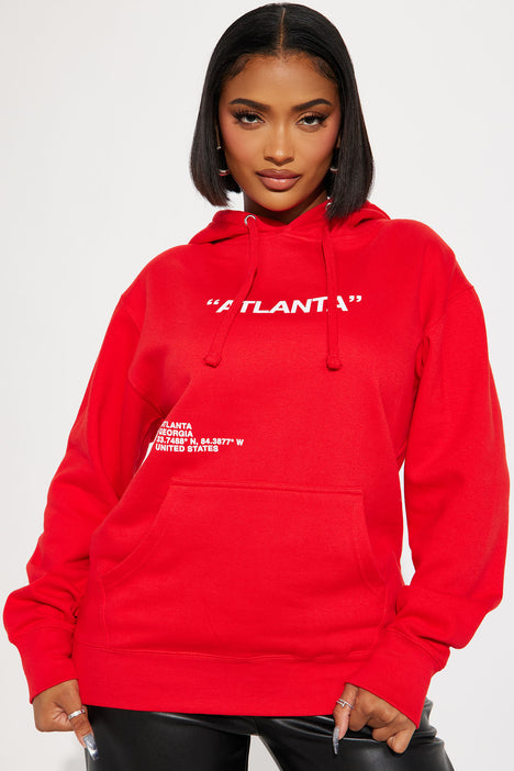 Red hoodie jacket new arrivals women's