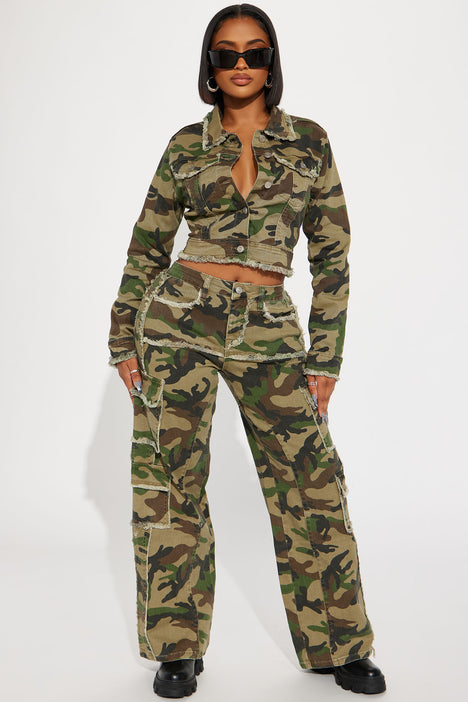 Mission Accomplished Stretch Camo Cargo Jeans Camouflage