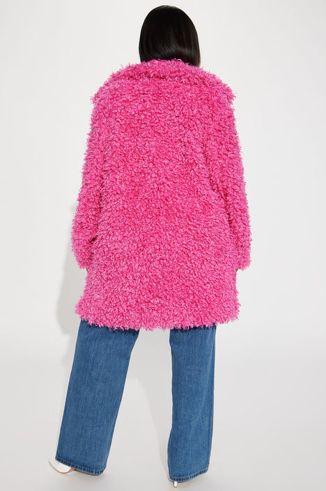 Big clearance fuzzy coat