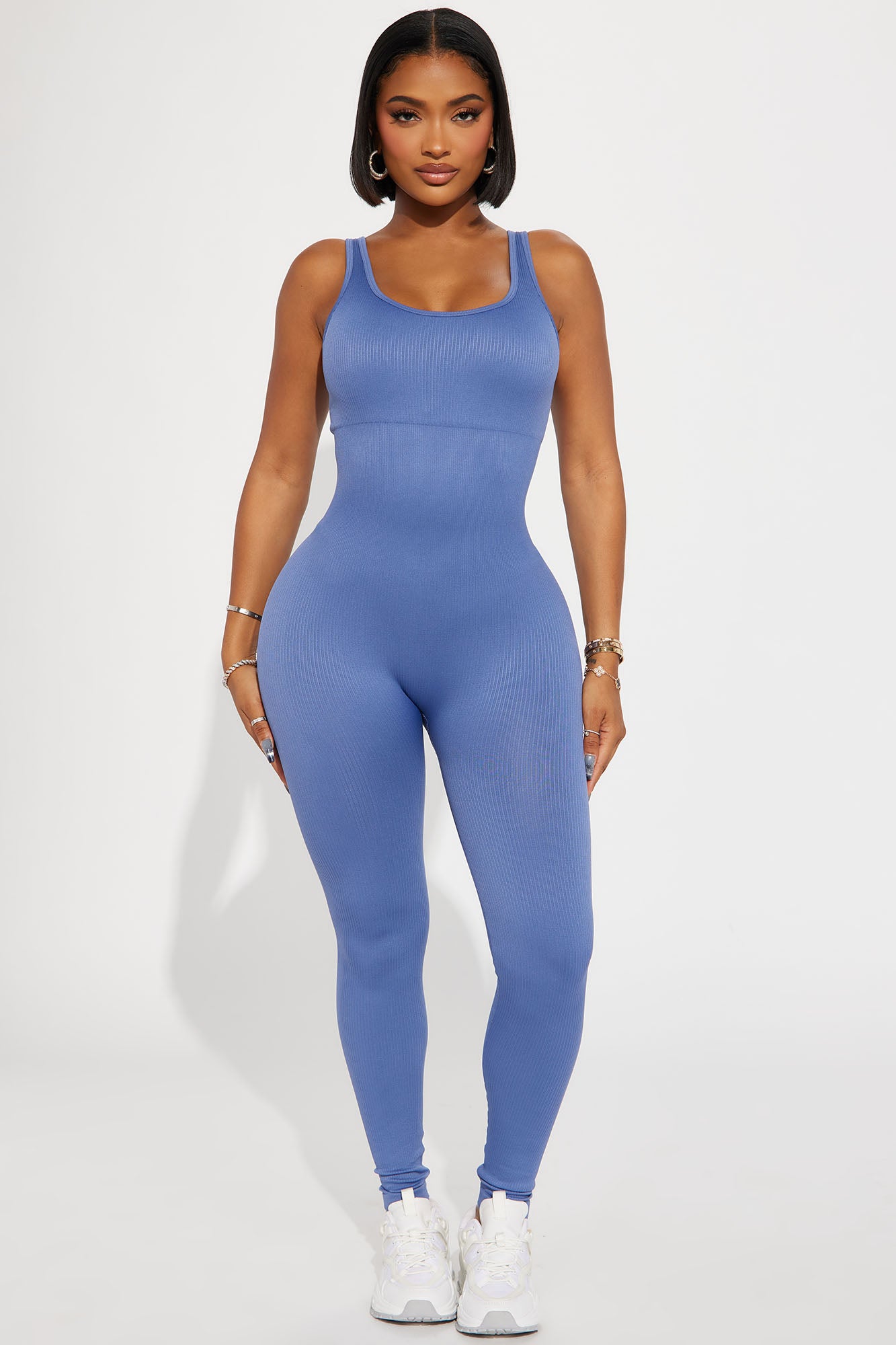 Lean Seamless Active Jumpsuit - Slate Blue