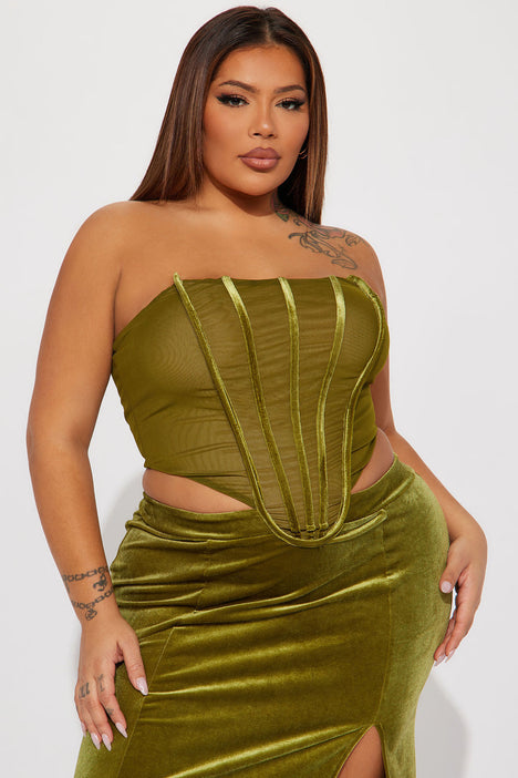 Charlotte Velvet Maxi Dress Chartreuse Fashion Nova Dresses