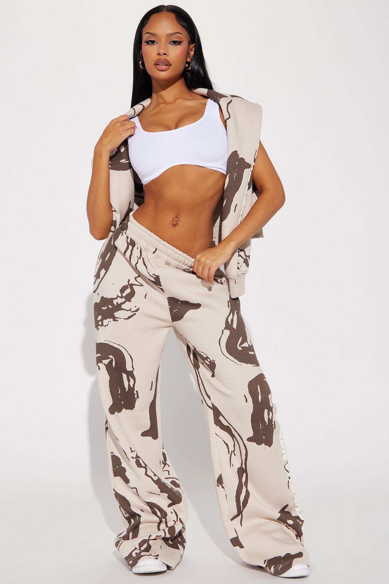 Always Authentic Wide Leg Pant - Sand/combo, Fashion Nova, Screens Tops  and Bottoms