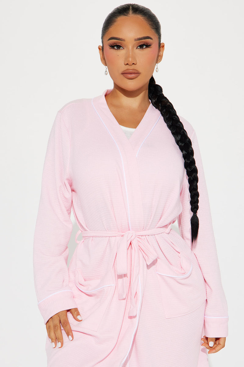 Time To Relax Waffle PJ Robe - Pink | Fashion Nova, Lingerie ...
