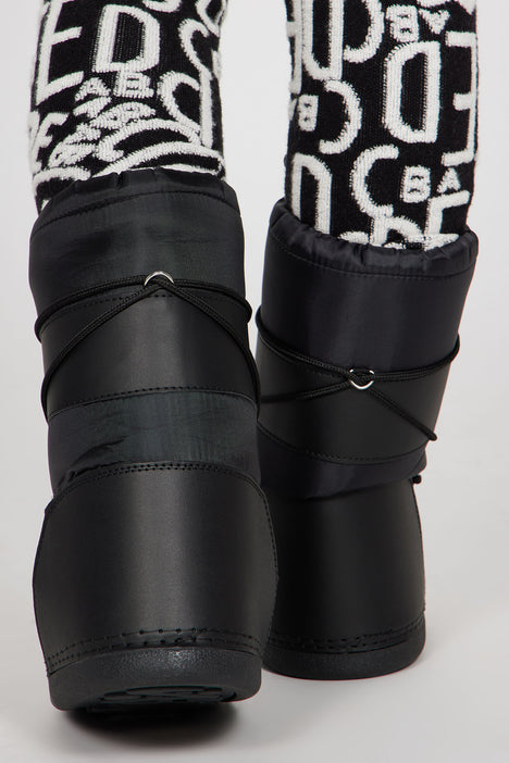 A New Direction Knee High Boots Black