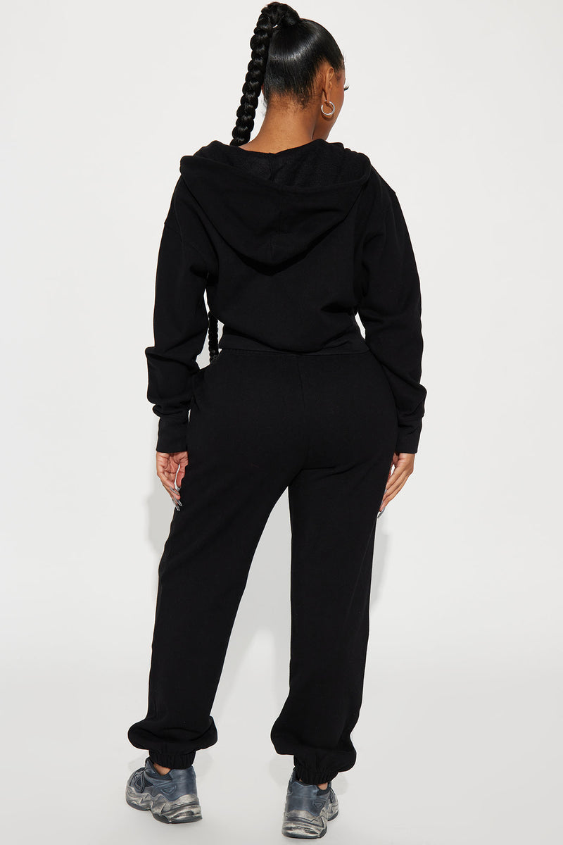 Stayin' In Sweatsuit Black Fashion Nova, Matching Sets Fashion Nova