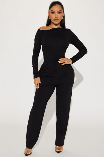 Pro Lounger Jumpsuit Black Fashion Nova Jumpsuits Fashion Nova