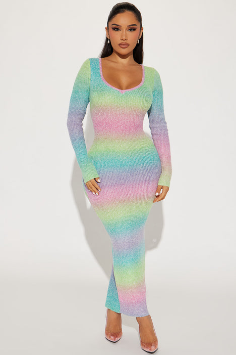 Fashion nova rainbow deals sweater