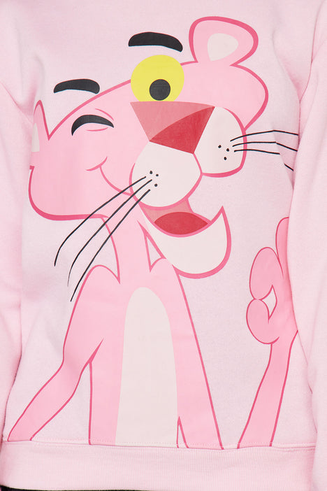 Pink outlet panther hoodie