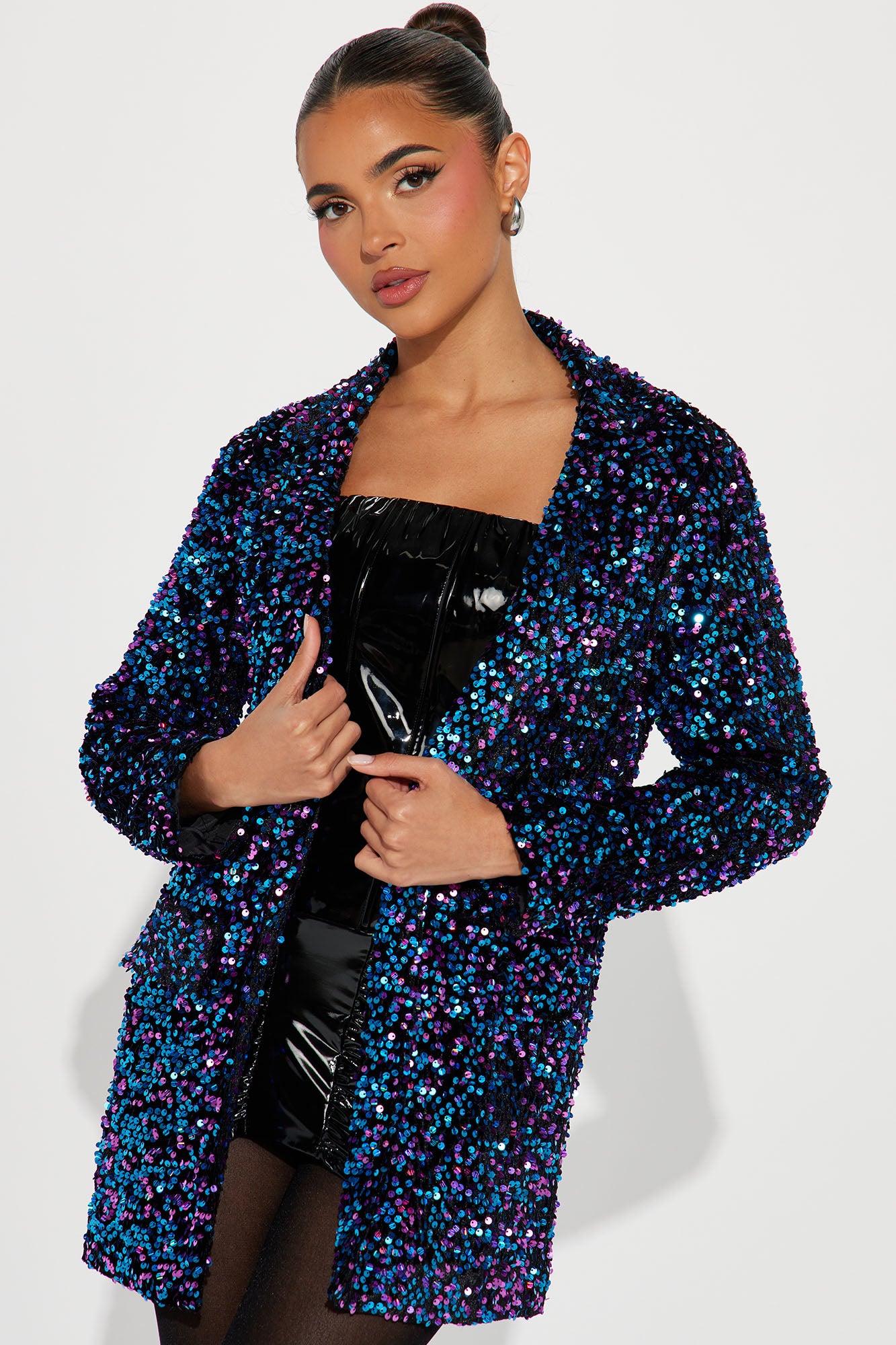 Drinks On Me Sequin Blazer Multi Color Fashion Nova Jackets