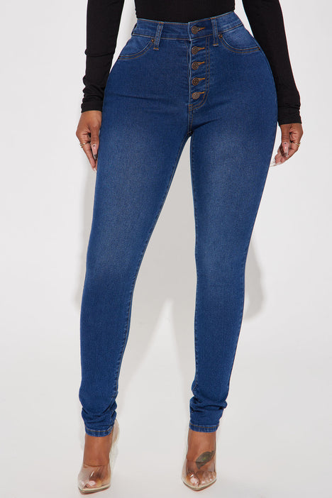 Show It Off Stretch Skinny Jean Dark Wash Fashion Nova Jeans