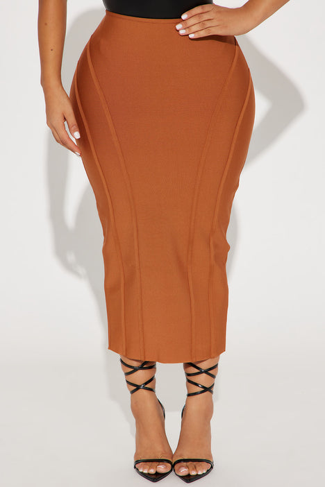 Rust sales bandage skirt