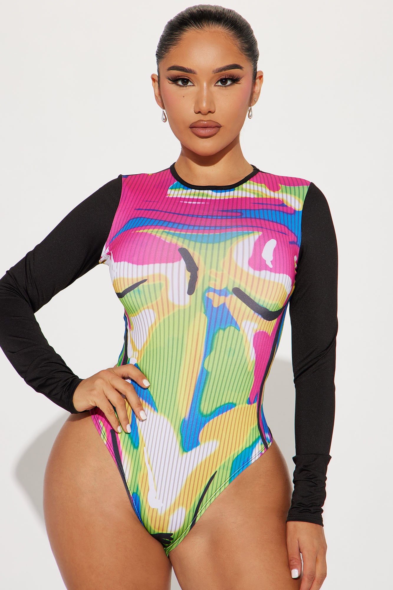 Multicolor bodysuit sales