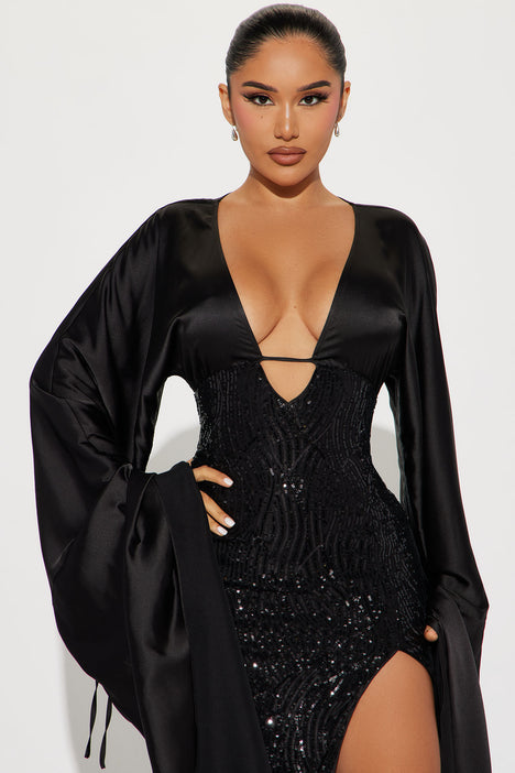 Gemma Sequin Gown - Black | Fashion Nova, Dresses | Fashion Nova