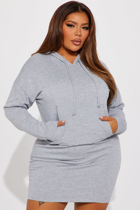 Miranda Sweatshirt Dress Heather Grey