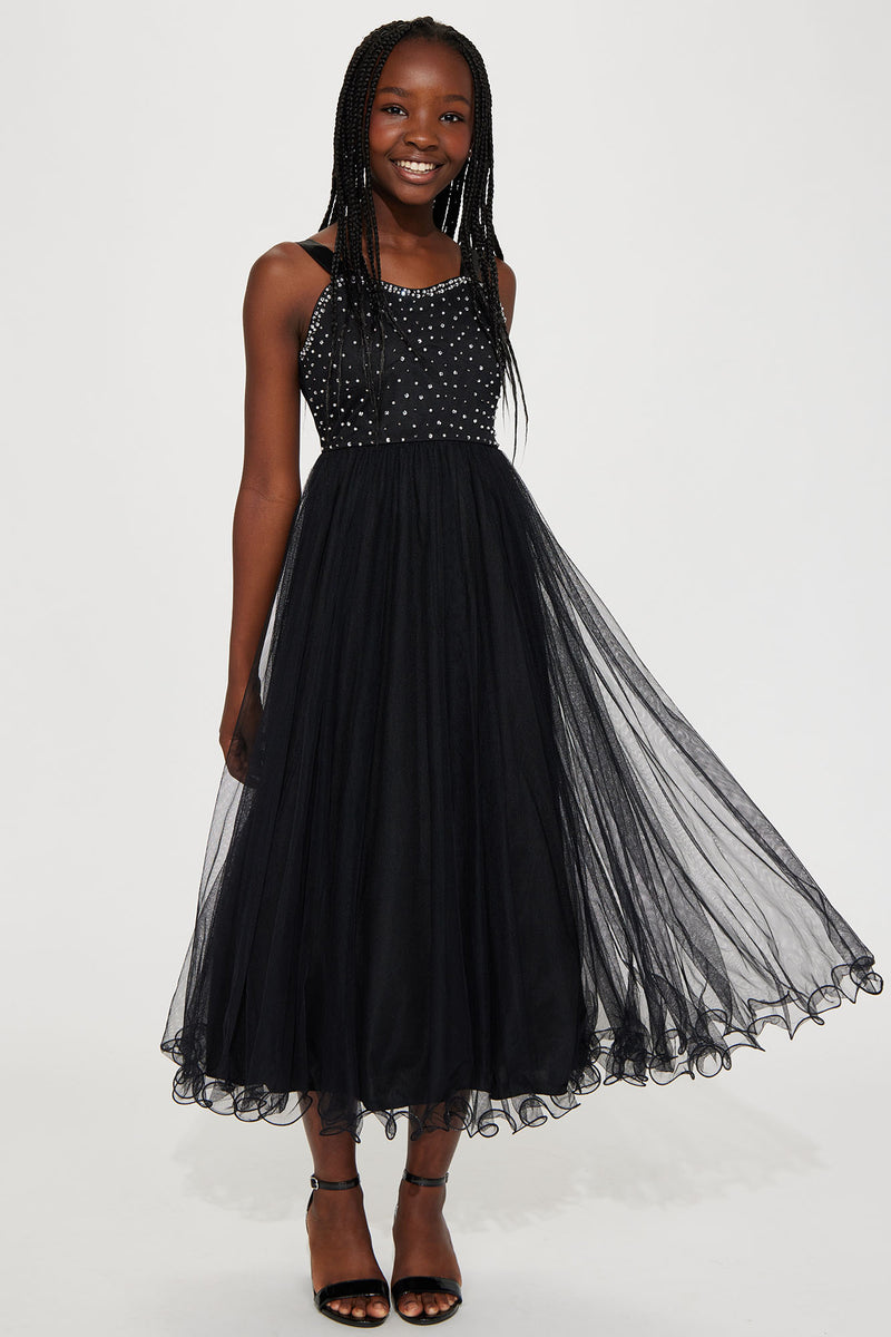 Mini Sweetheart Embellished Maxi Dress - Black | Fashion Nova, Kids ...