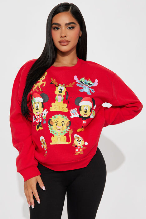 Red disney sweater on sale