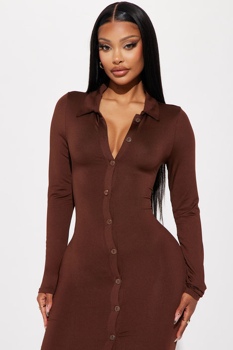 Button dress sale fashion nova