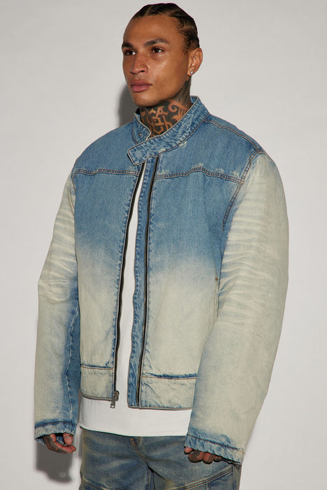 Good Kush Vintage Denim Jacket Light Blue Wash Fashion Nova