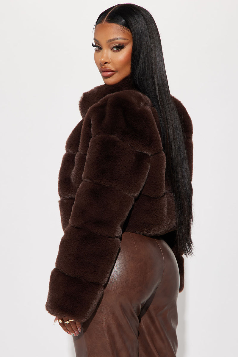 Ella Faux Fur Jacket - Brown | Fashion Nova, Jackets & Coats | Fashion Nova