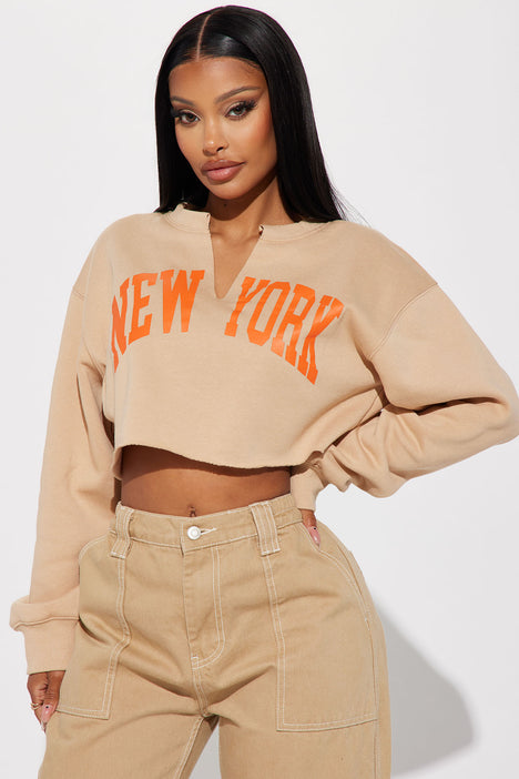 Taupe sweatshirt store womens