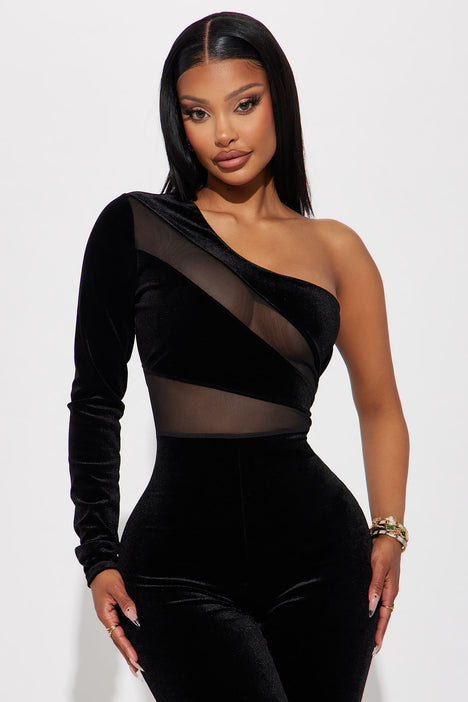 Velvet cropped jumpsuit 2025