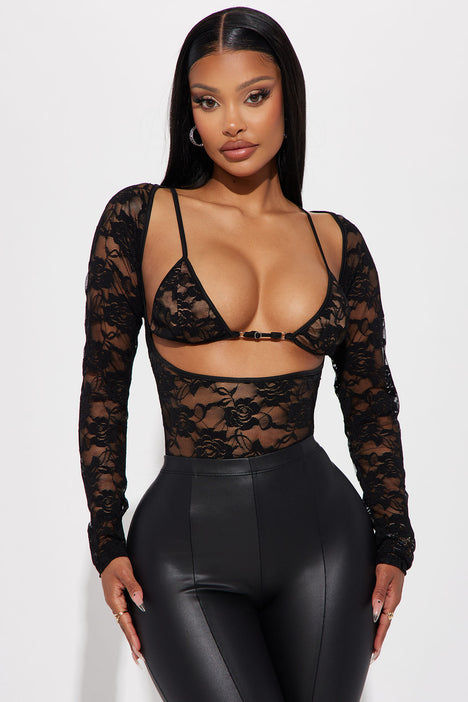 Lace bodysuit outlet fashion nova