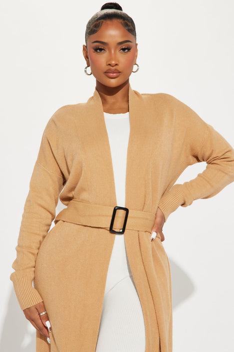 Taupe duster hotsell cardigan