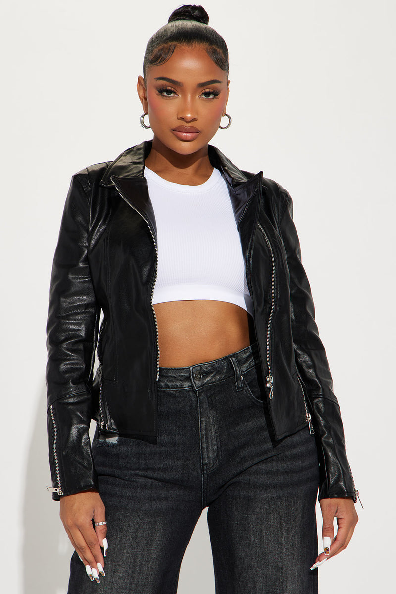 Learn New Tricks Faux Leather Jacket - Black | Fashion Nova, Jackets ...