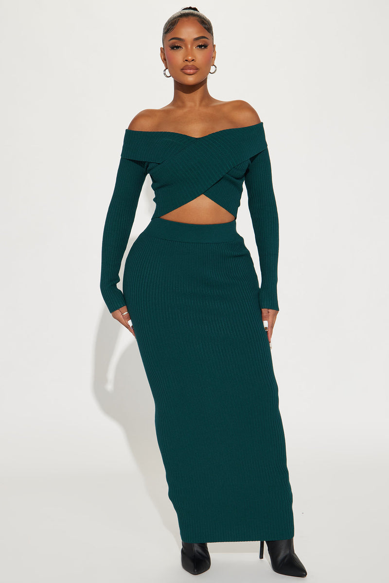 Tiana Sweater Skirt Set - Hunter | Fashion Nova, Matching Sets ...