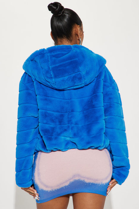 Having My Way Faux Fur Coat Royal Fashion Nova Jackets