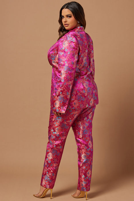 Pretty In Pink Blazer & Short Suit Set