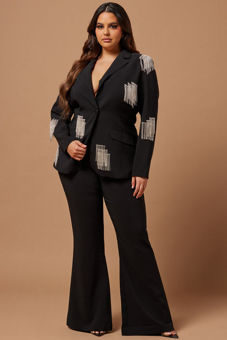 Marissa Pant Suit Set Black