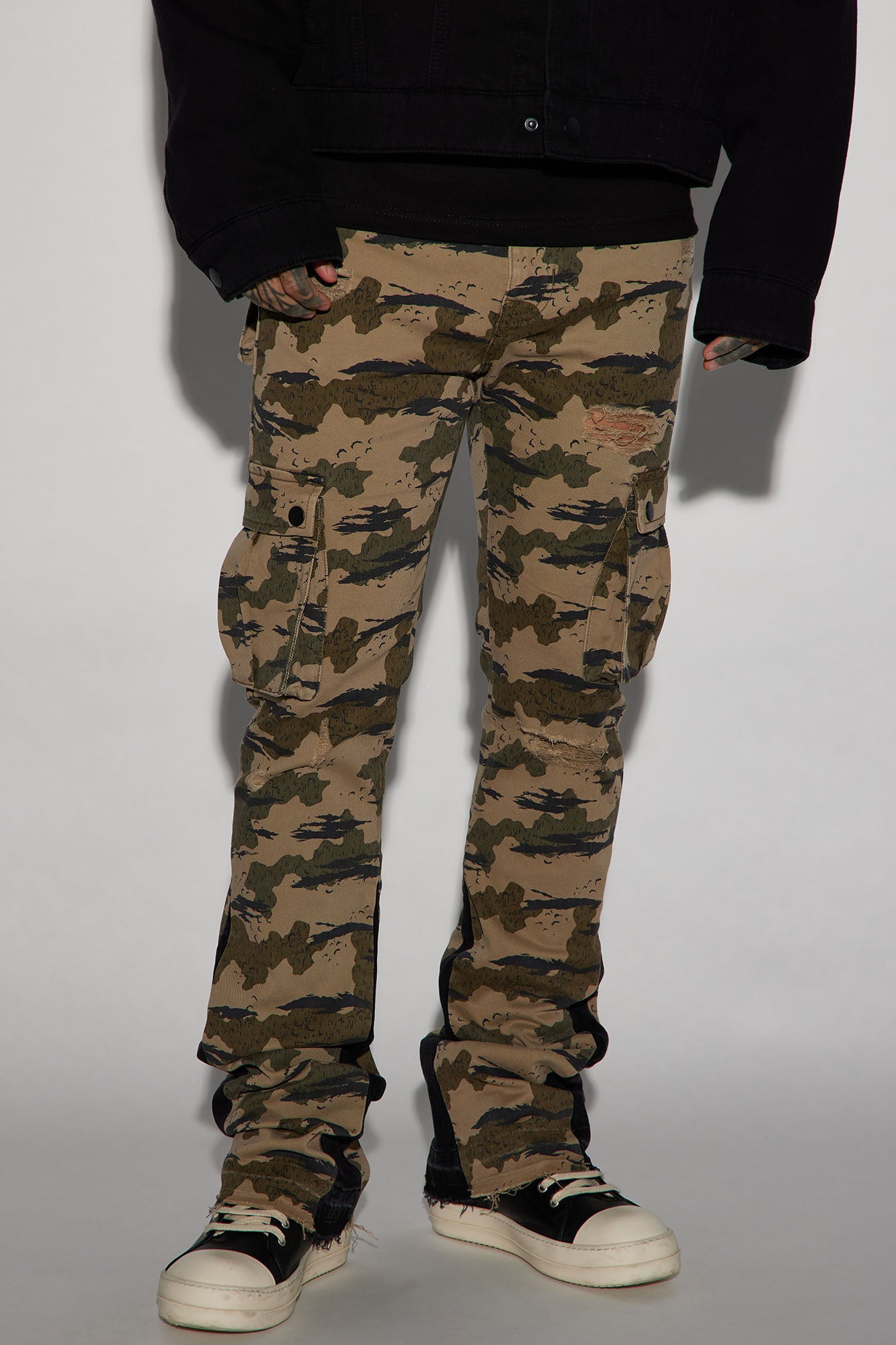 Tiger camo pants top slim