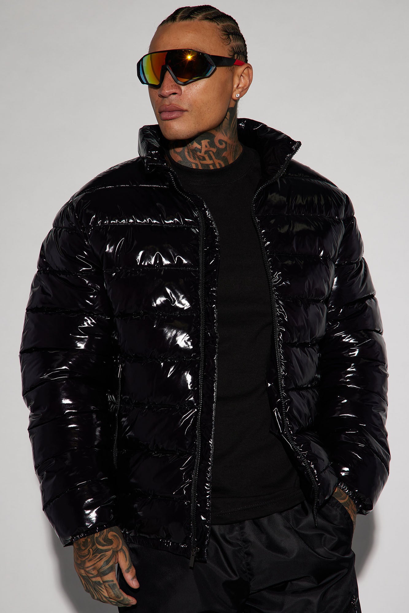 Shine On Puffer Jacket Black