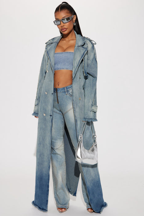 New York Days Denim Coat - Light Wash, Fashion Nova, Jackets & Coats