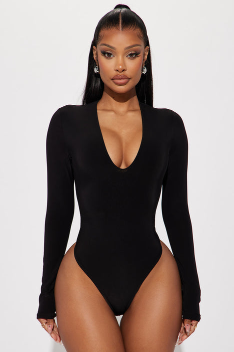 Black full bodysuit long sleeve new arrivals