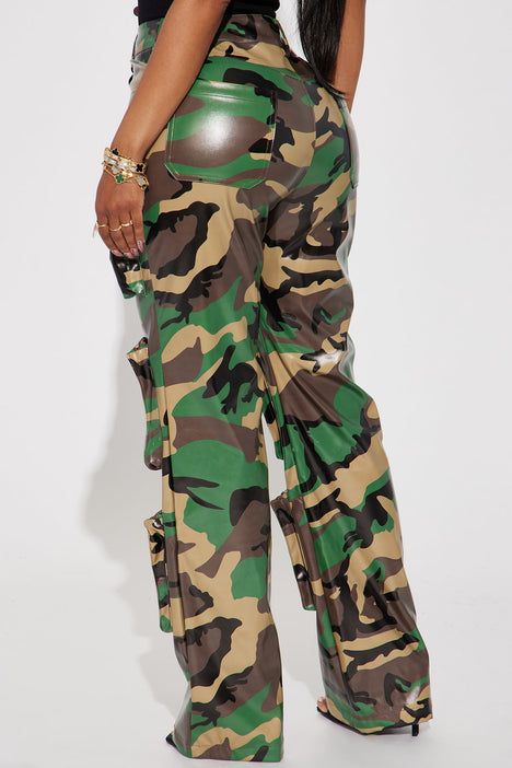Camo on sale faux leather