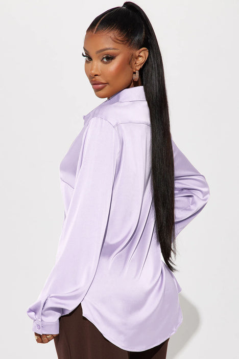 Smooth Talkin Button Down Top Lavender Fashion Nova Shirts