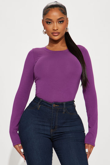 Buy MissPap Premium Mesh Top Bandeau Bodysuit Top In Purple