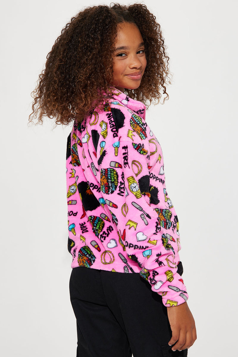 Mini All The Necessities Plush Jacket - Pink | Fashion Nova, Kids ...