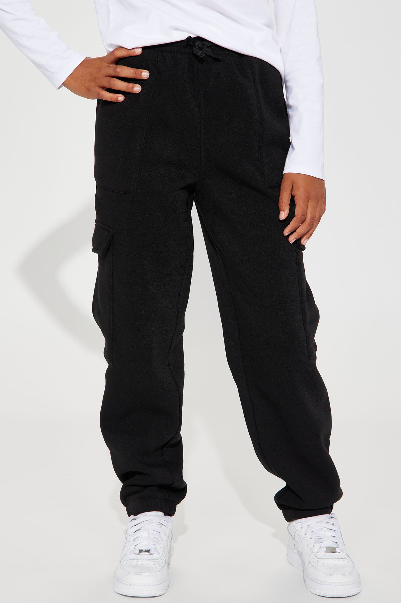 Mini Tessa Fleece Lounge Jogger - Black, Fashion Nova, Kids Pants & Jeans