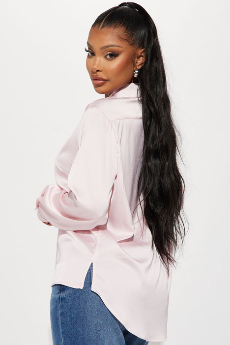 Girl pink outlet button down shirt