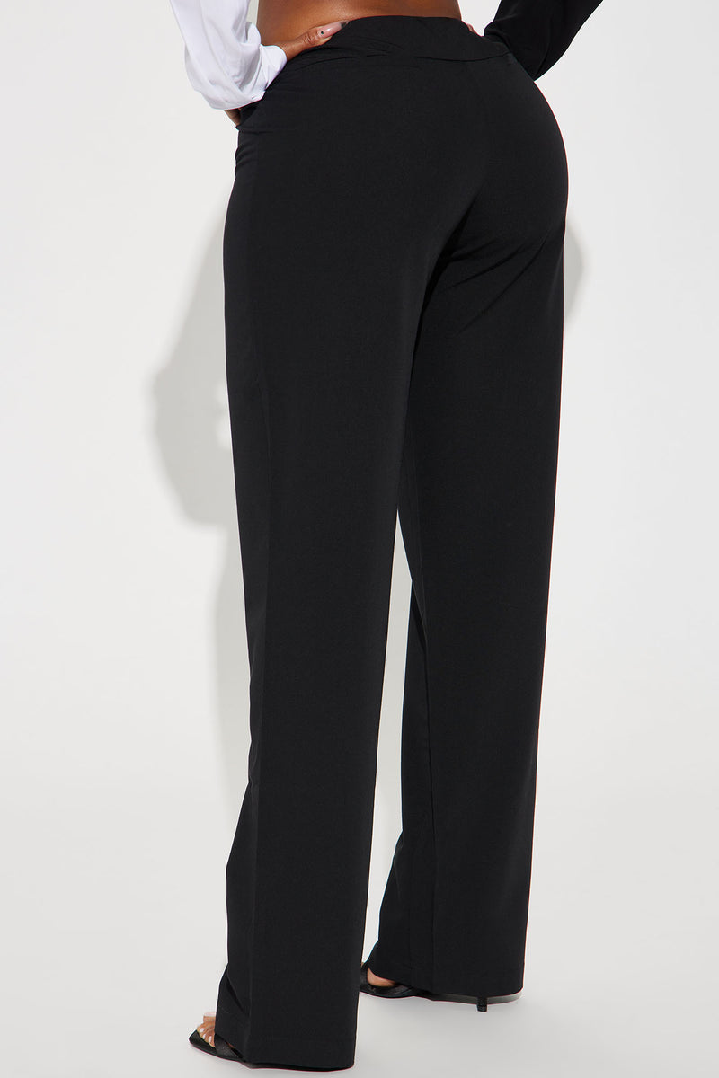 Stepping Out Low Rise Trouser Black Fashion Nova, Pants Fashion Nova