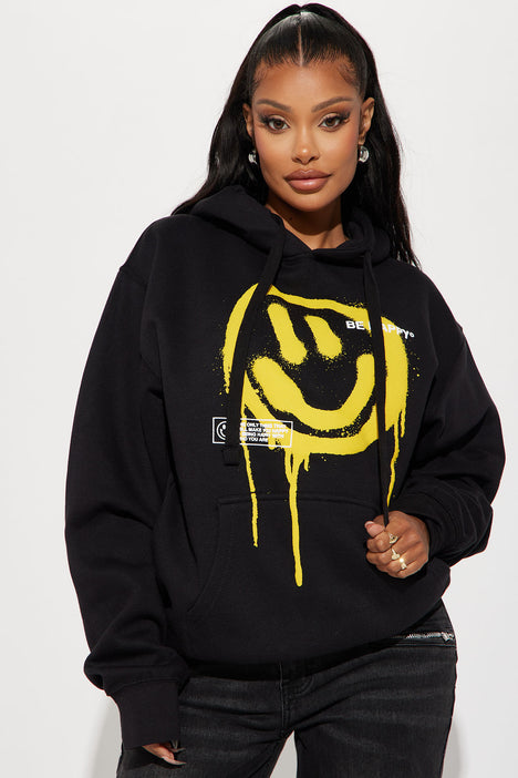 Happy shop face hoodie