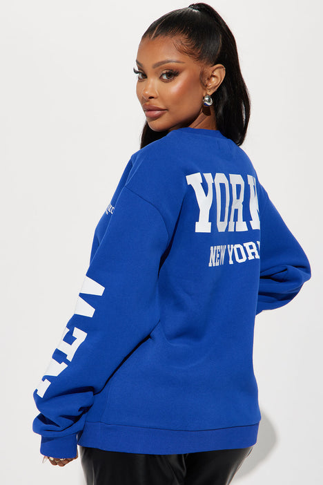 Cobalt blue hoodie women's outlet