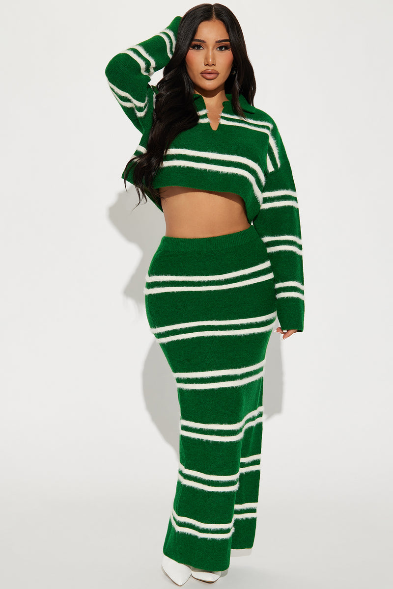 Making Plans Sweater Skirt Set - Green | Fashion Nova, Matching Sets ...