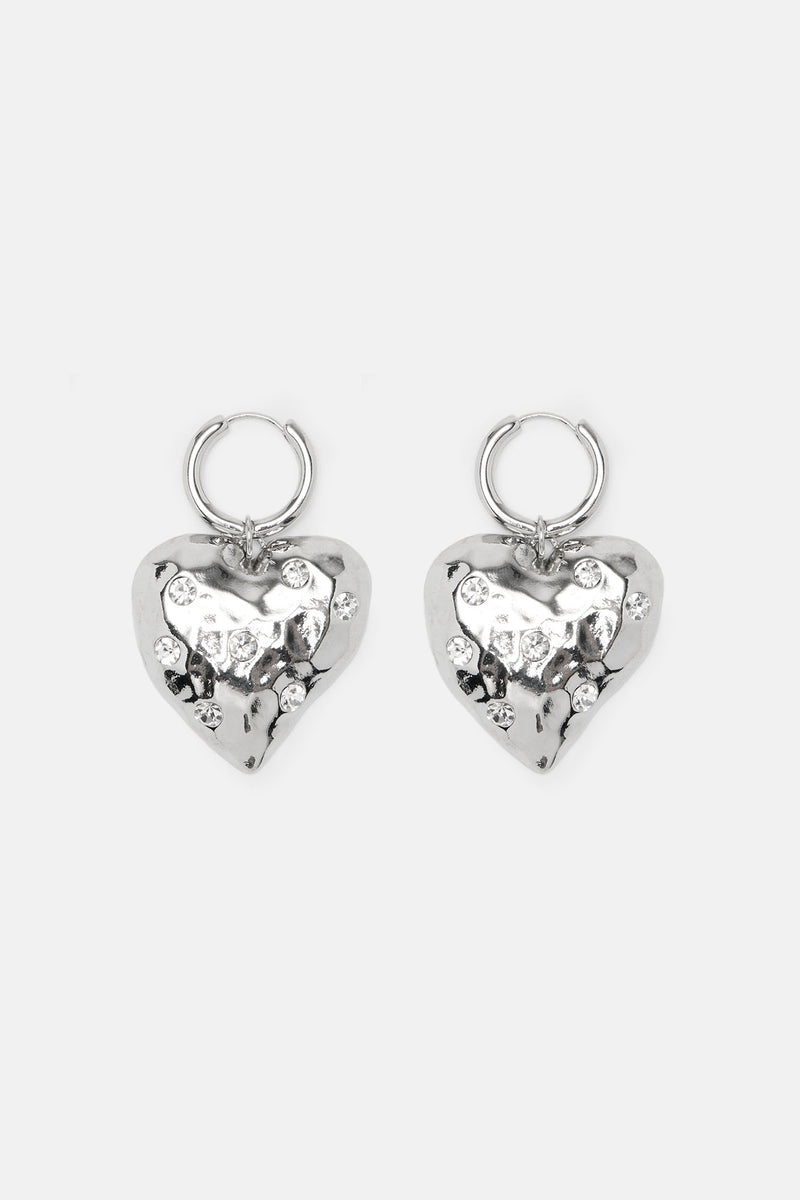 No Love Lost Drop Earrings Silver Fashion Nova, Jewelry Fashion Nova