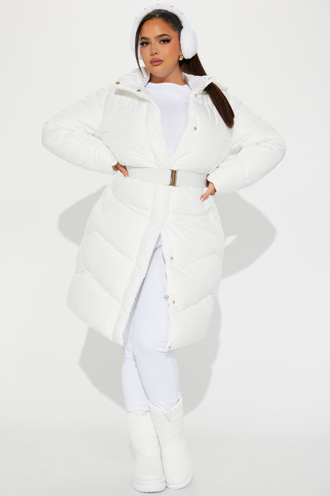 White longline jacket online